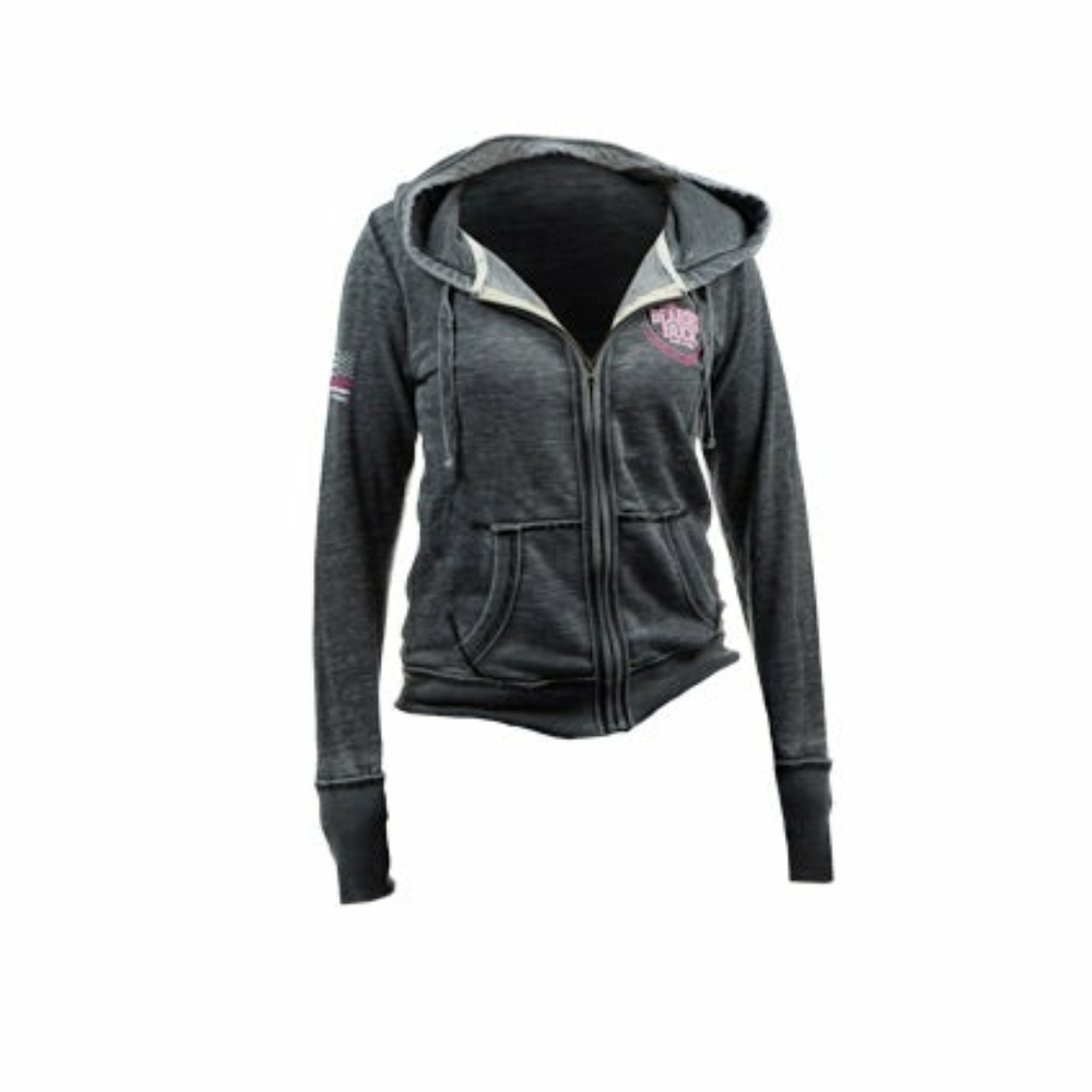 Bearded Buck Woman's Pony Tails & Blood Trails  Zipper Hoodie size small 🤎🐾